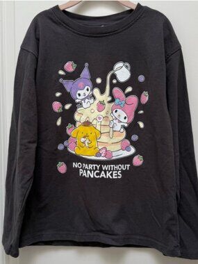 Zara Hello Kitty Sanrio Pancake Party Long Sleeve T-Shirt Size 9-10